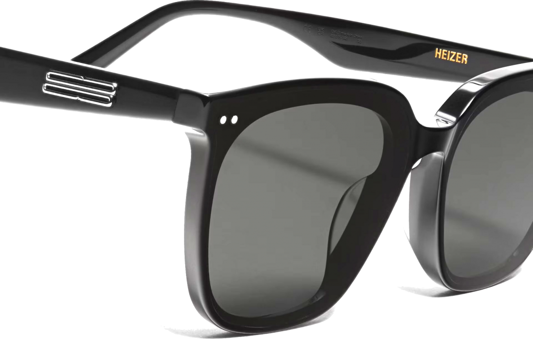 Lunettes de soleil Gentle Monster HEIZER01 - Monture noire unisexe vue 2