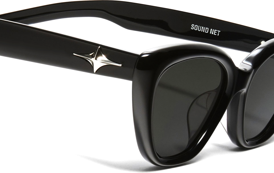 Lunettes de soleil Gentle Monster BOLD SOUNDNET01 Noir Femme vue 4
