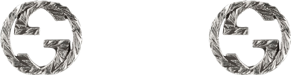 Boucles d'oreilles Gucci Interlooking en argent 925 motif GG - Réf. 109527