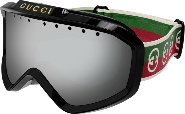 Masque de ski unisexe Gucci GG1210S-001, monture noire