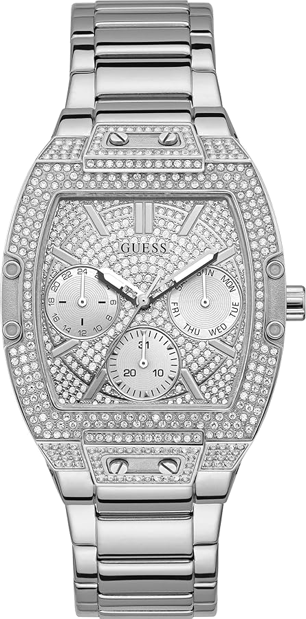 Montre Guess Phoenix GW0104L1 argentée pavée de cristaux