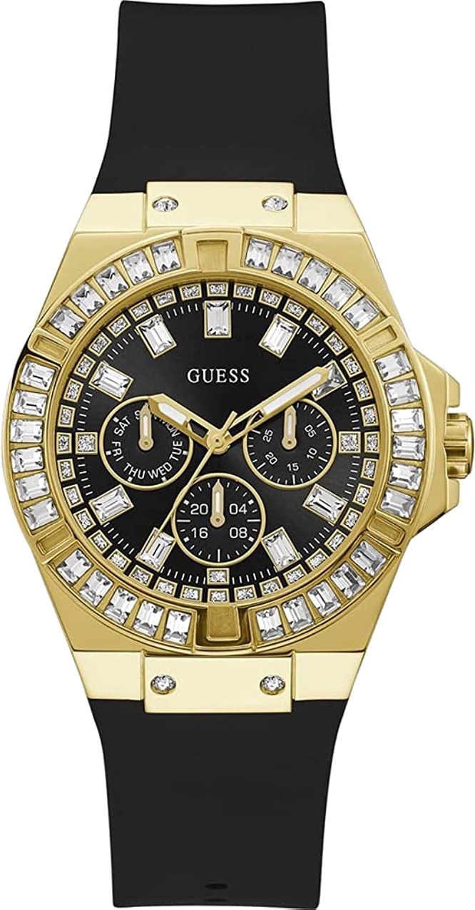 Montre Guess Venus GW0118L1 bracelet silicone noir