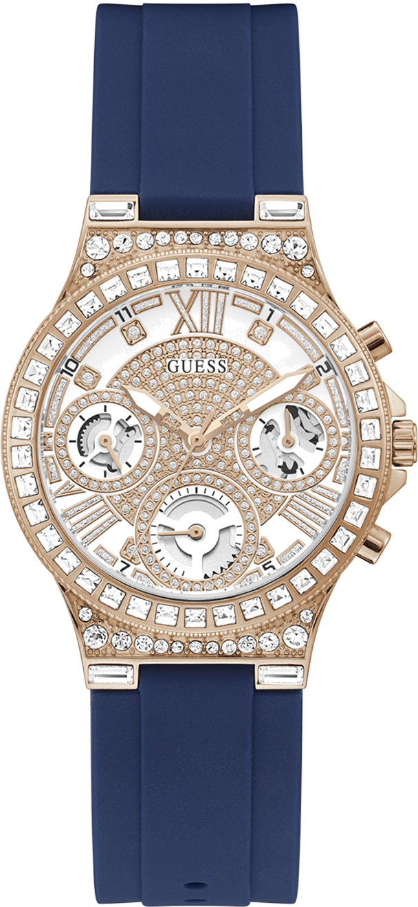 Montre Femme Guess Moonlight GW0257L3 Silicone Bleu Sport Chic