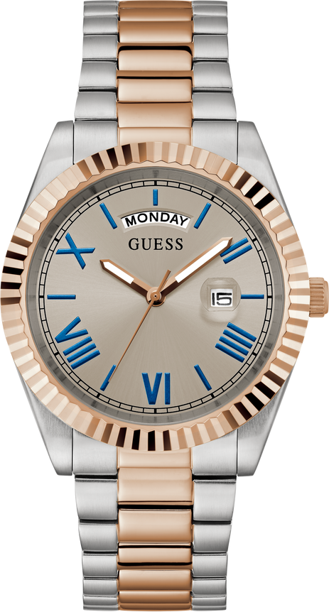 Montre Homme Guess GW0265G13 Connoisseur Bicolore Cadran Gris Taupe
