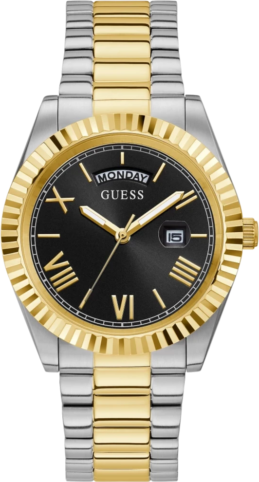 Montre Guess GW0265G5 Connoisseur en Acier Bicolore Argent et Or