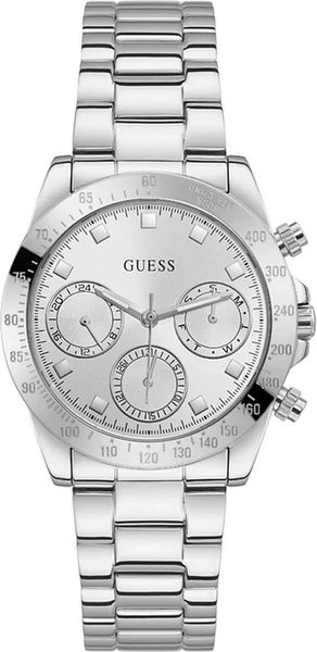 Montre Femme Guess Eclipse GW0314L1 bracelet acier argent cadran argent