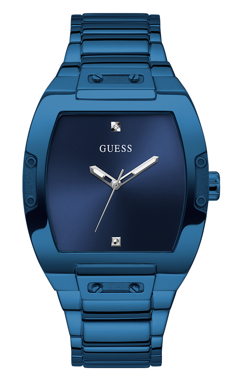 Montre Homme Guess GW0387G4 bracelet acier bleu cadran bleu