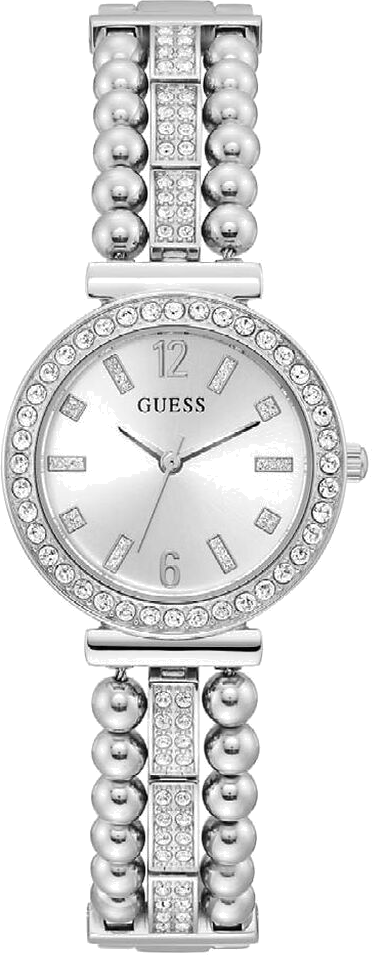Montre Femme Guess Gala GW0401L1 Acier Argenté et Strass Lumineux