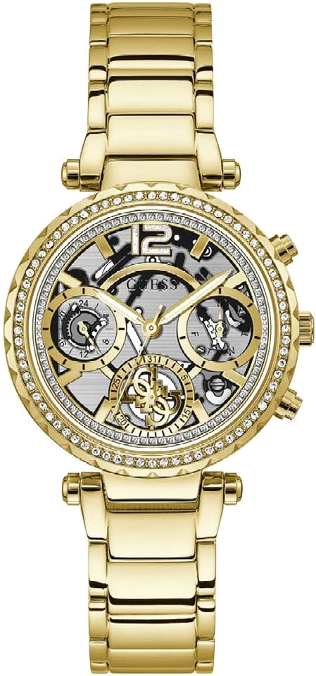Montre Femme Guess Solstice GW0403L2 Acier Doré Cadran Squelette