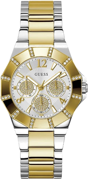 Montre Femme Guess Sunray GW0616L2 bracelet acier bicolore cadran multifonction