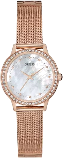 Montre Femme Guess Chelsea W0647L2 bracelet or rose en acier