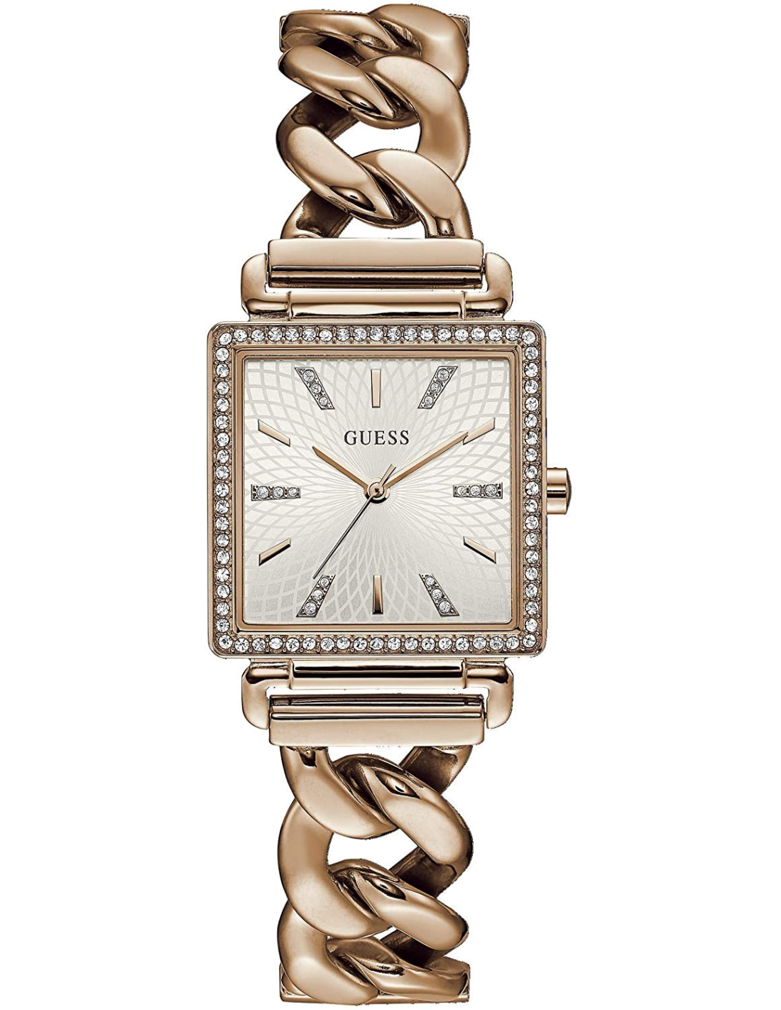 Montre Femme Guess Vanity Diamonds W1030L4 Cadran Carré Cristaux