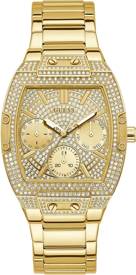 Montre Femme Guess Phoenix GW0104L2 Acier Doré Pavée de Cristaux