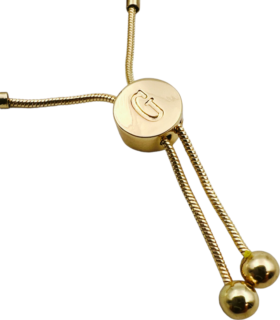 Bracelet Guess pour femme en métal doré jaune avec breloques serties de zircon - Réf. 109797 vue 2