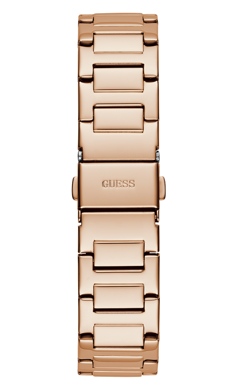 Montre Femme Guess Duchess GW0558L3 bracelet acier or rose boitier orné de strass vue 5