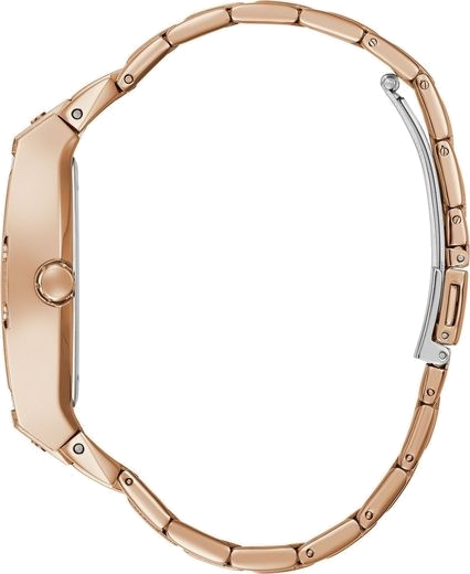 Montre Guess Raven GW0104L3 pour Femme - Boîtier or rose strass, bracelet acier vue 2