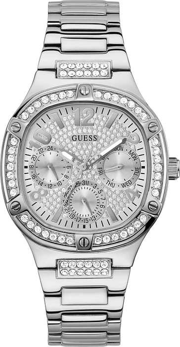 Montre Femme Guess Duchess GW0558L1 bracelet argent en acier boitier orné de strass