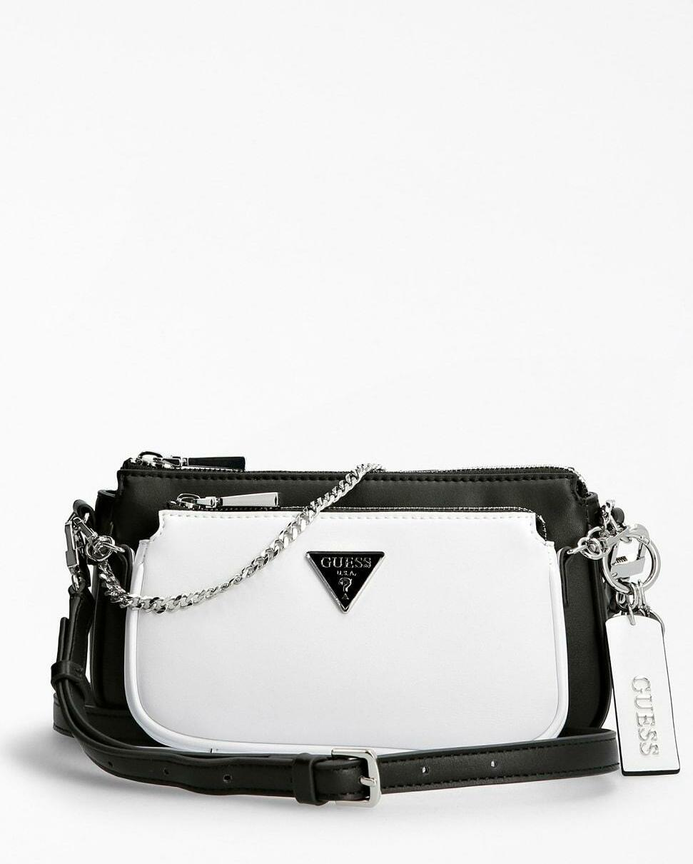 Set de deux mini-sacs à main Guess Arie noir et blanc - Réf. HWGY78 85700 vue 4