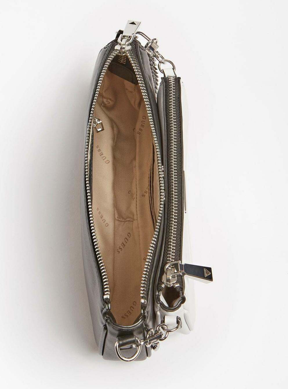 Set de deux mini-sacs à main Guess Arie noir et blanc - Réf. HWGY78 85700 vue 5