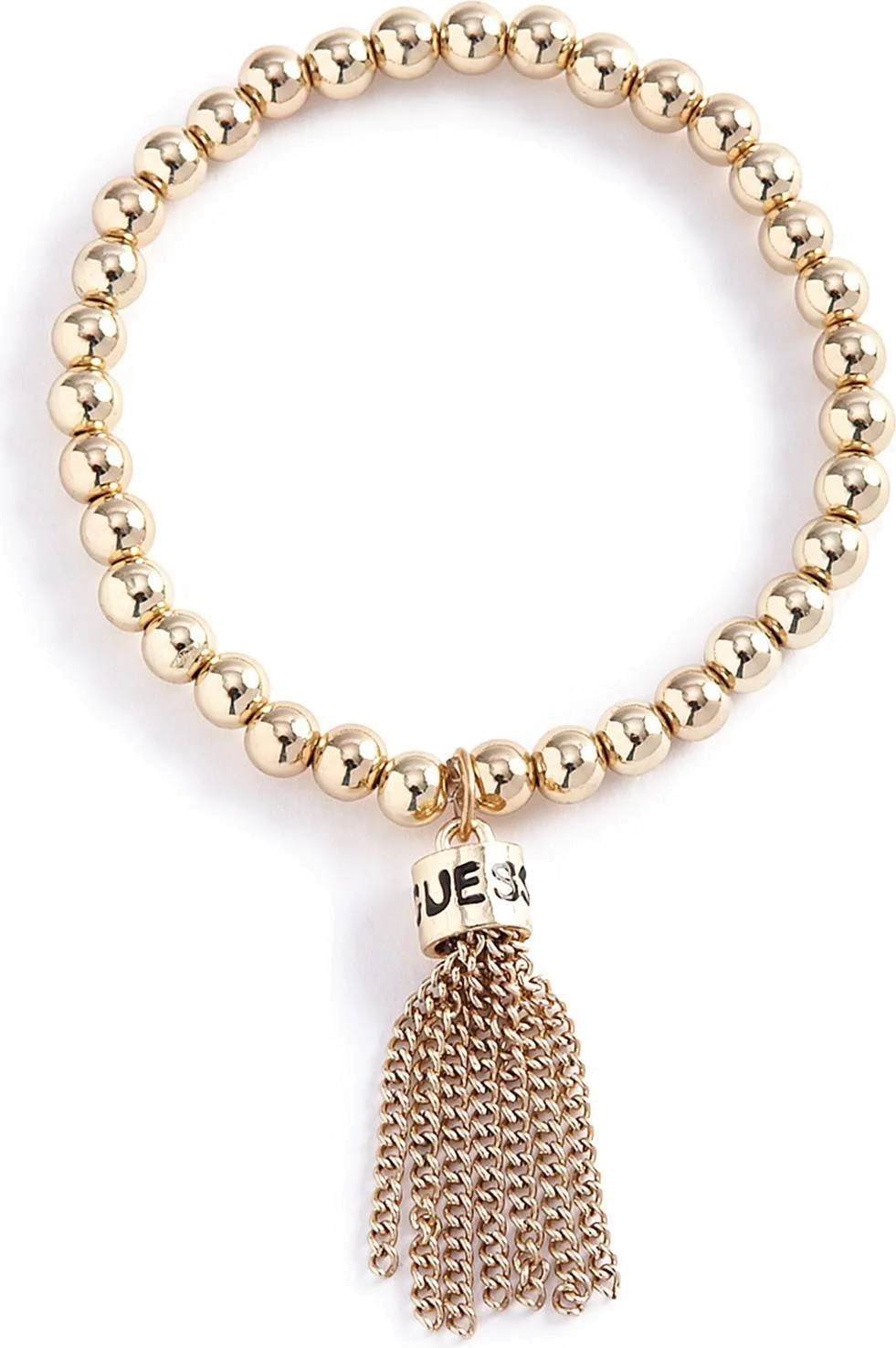 Bracelet Guess en perles d'acétate doré avec breloque