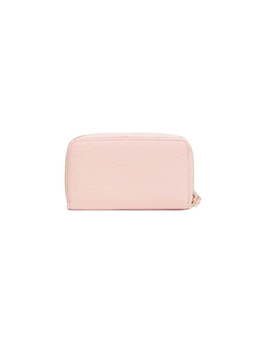 Pochette pour femme Guess Reagan 15GF-168-BLUSH en simili cuir rose pâle vue 2