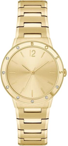 Montre Femme Hugo Boss Breath 1502715 bracelet acier doré boitier