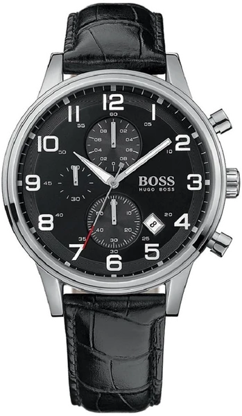 Montre Hugo Boss 1512448 avec Bracelet en Cuir Noir