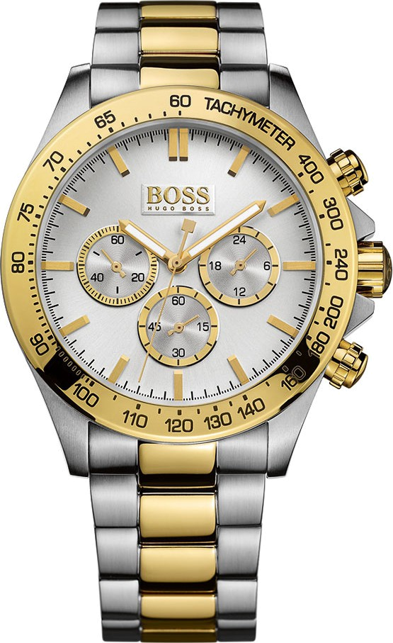 Montre Hugo Boss 1512960 Chronomètre en Acier Inoxydable Bicolore
