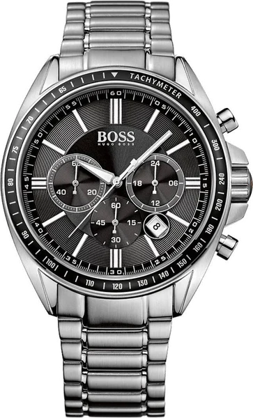 Montre Hugo Boss 1513080 en Acier Argenté avec Cadran Noir