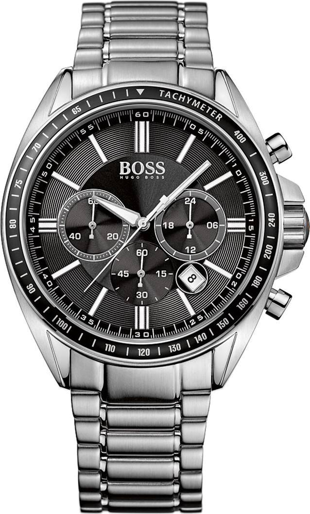 Montre Hugo Boss 1513080 en Acier Argenté avec Cadran Noir
