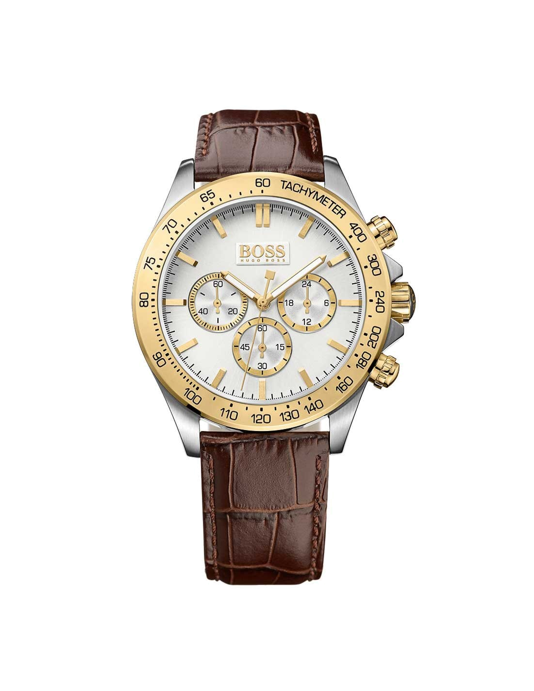 Montre Hugo Boss 1513174 Bracelet Cuir Marron Ikon