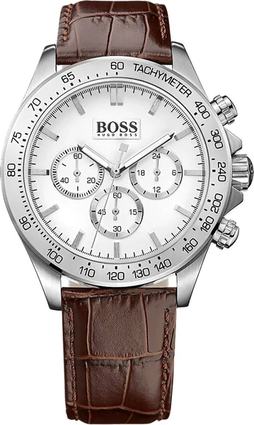 Montre Hugo Boss 1513175 Chronographe Sport Bracelet Cuir Marron