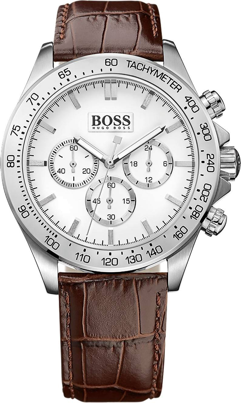 Montre Hugo Boss 1513175 Chronographe Sport Bracelet Cuir Marron