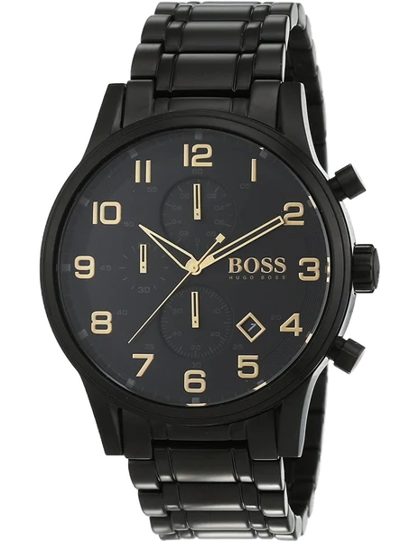 Montre Hugo Boss 1513275 Chronomètre Noir avec Bracelet en Acier
