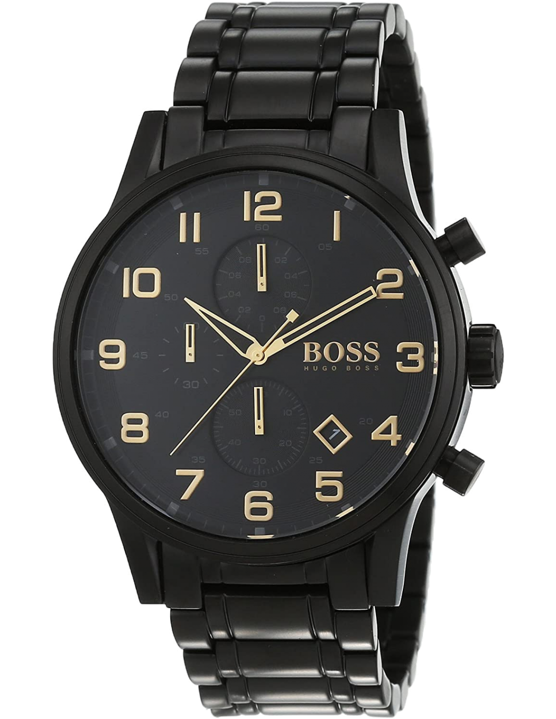 Montre Hugo Boss 1513275 Chronomètre Noir avec Bracelet en Acier