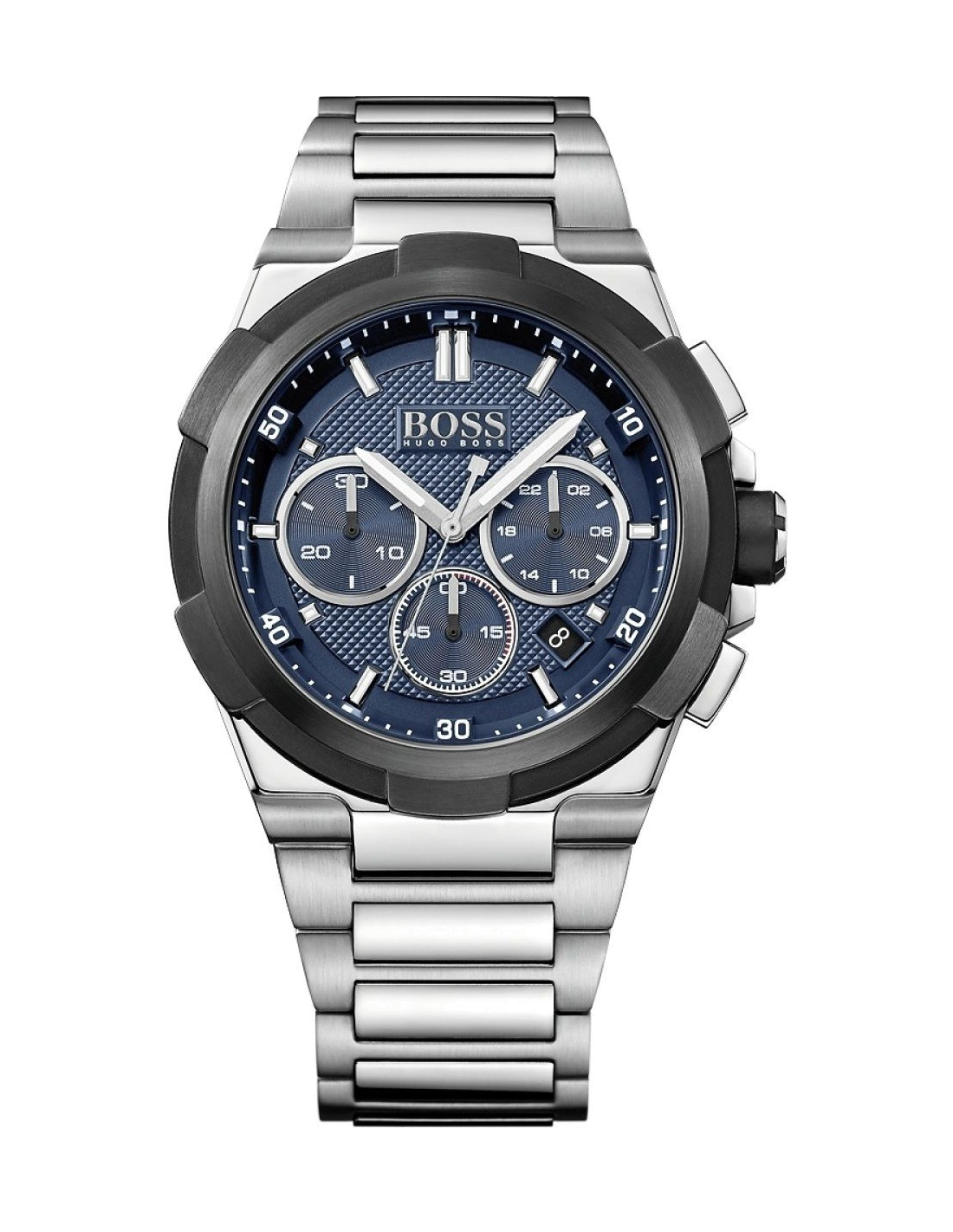 Montre Hugo Boss 1513360 Chronographe en Acier et Cadran Bleu