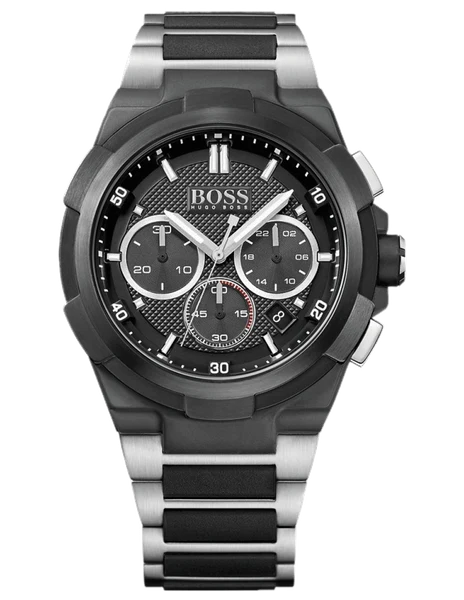 Montre Hugo Boss 1513368 en Acier Inoxydable et Cadran Noir