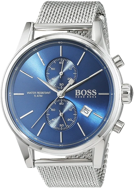 Montre Hugo Boss 1513441 au Cadran Bleu et Bracelet en Maille Milanaise