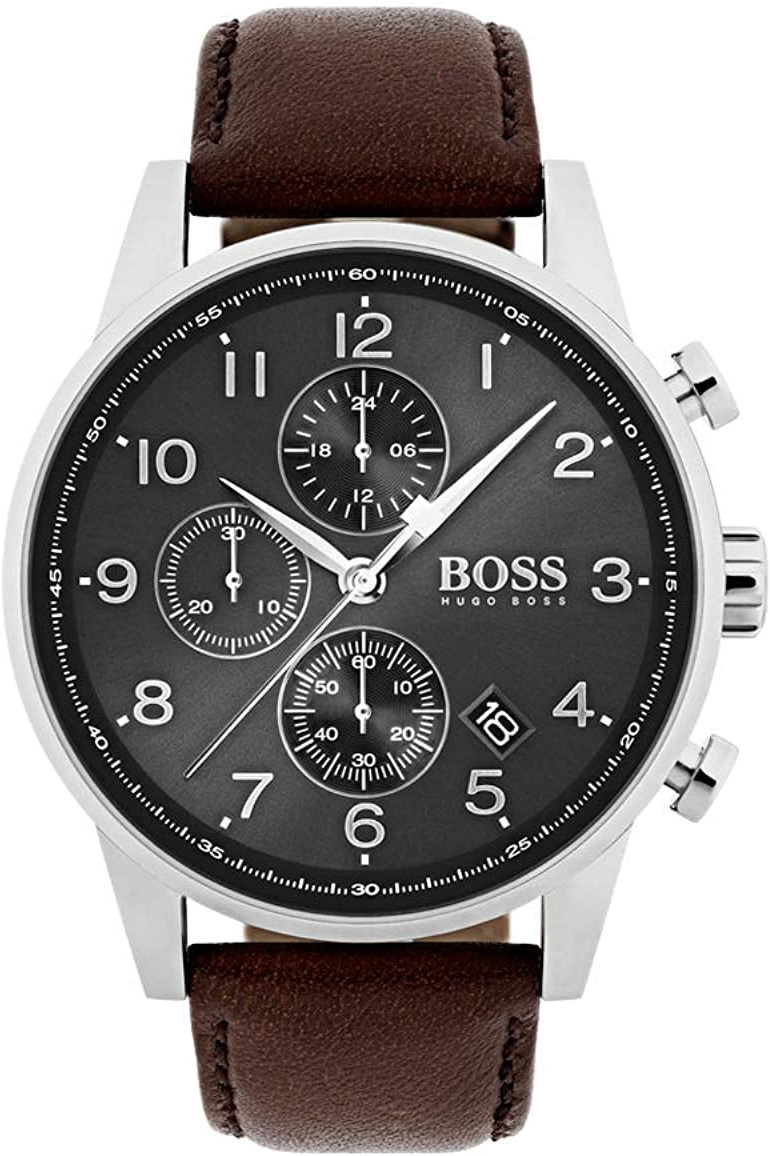 Montre Hugo Boss 1513494 Navigator Chronographe Cuir Marron