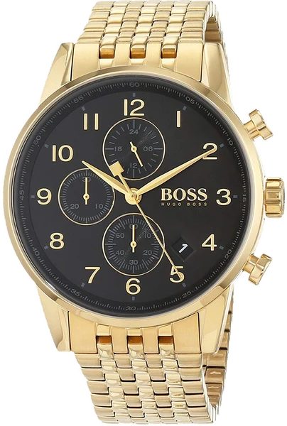 Montre Hugo Boss Navigator 1513531 Bracelet en acier doré