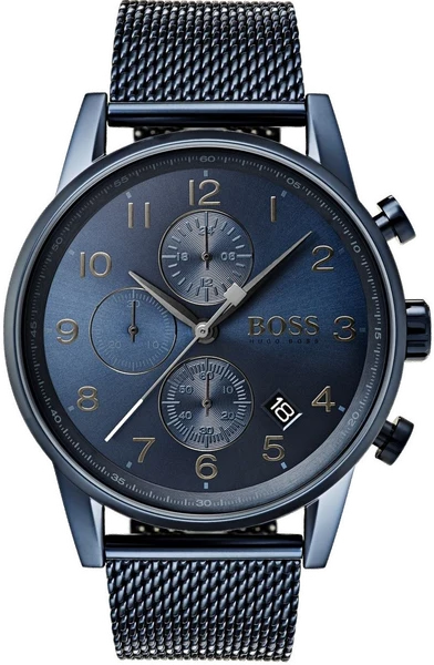 Montre Hugo Boss 1513538 Cadran Bleu Nuit et Bracelet Maille Milanaise