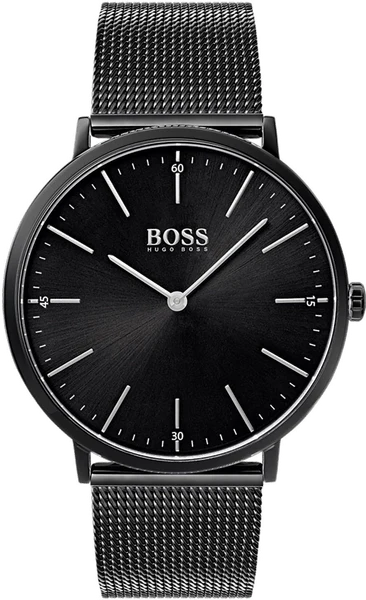 Montre Hugo Boss 1513542 Horizon Extra-Plate Noire Maille Milanaise