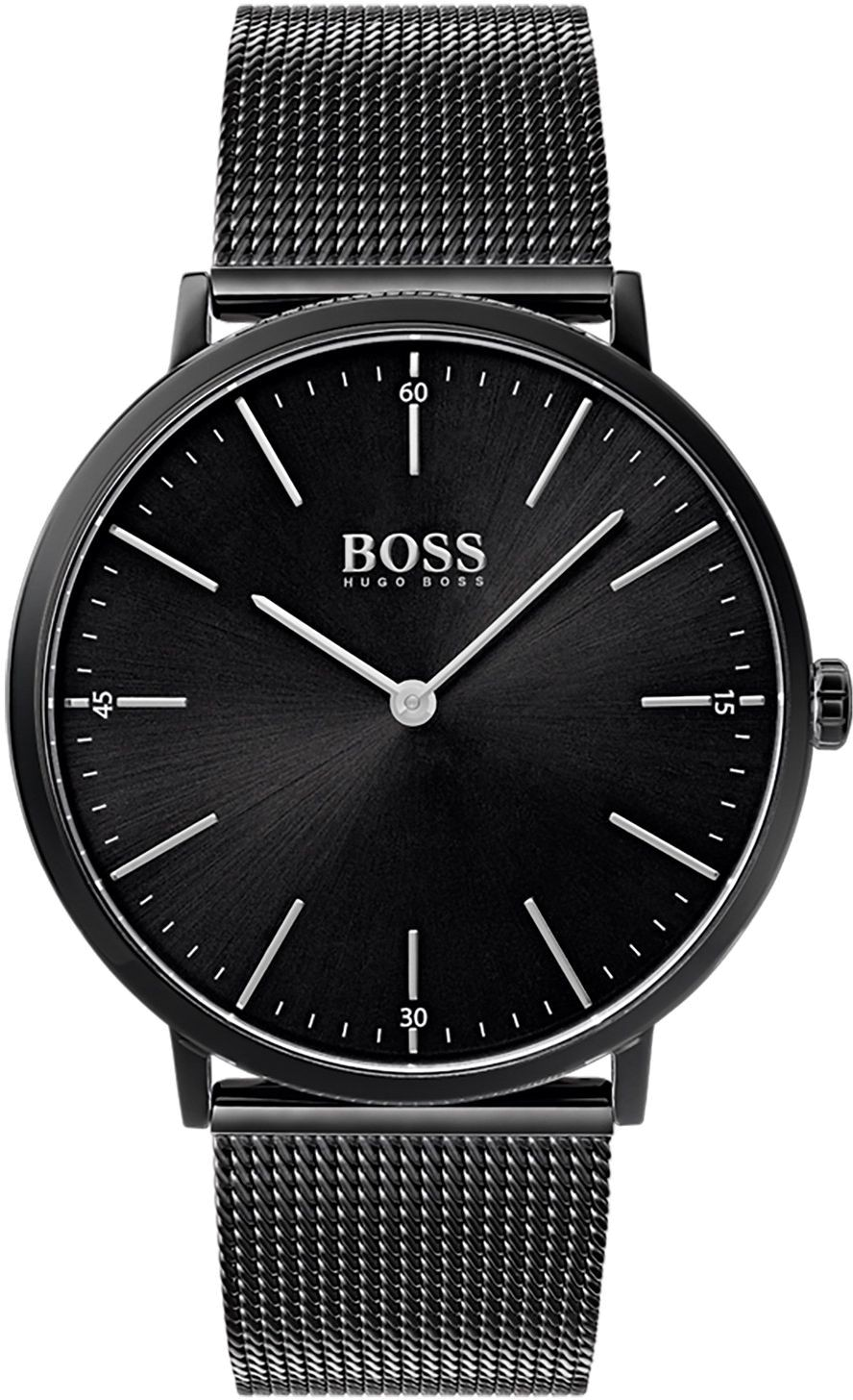 Montre Hugo Boss 1513542 Horizon Extra-Plate Noire Maille Milanaise