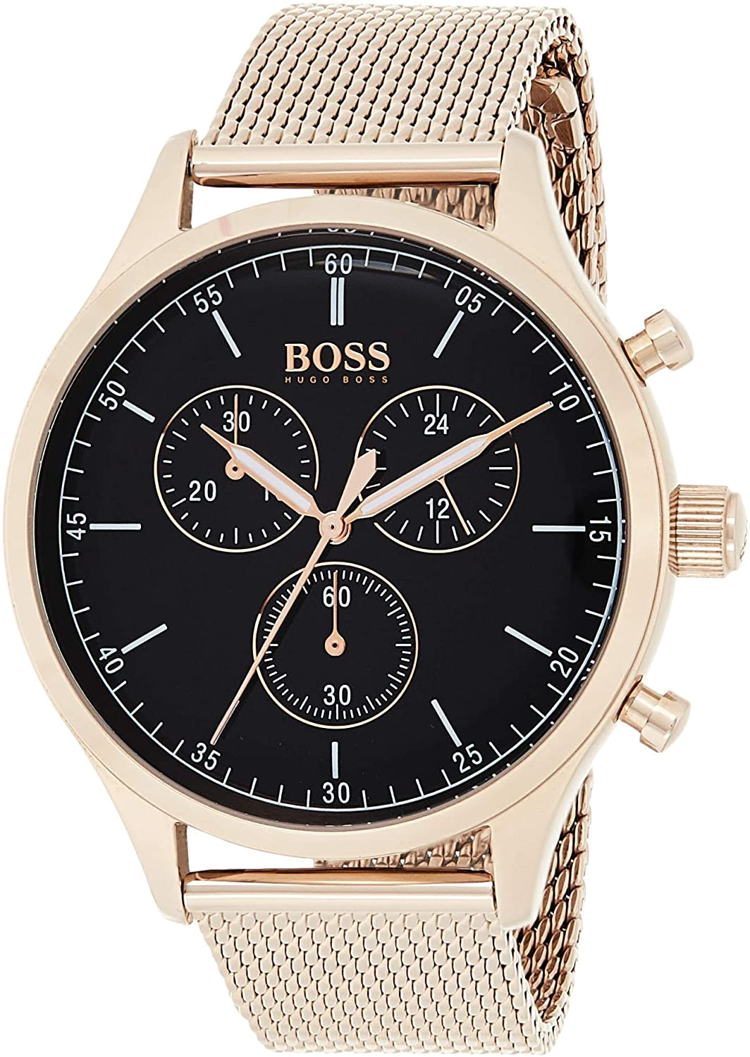 Montre Hugo Boss 1513548 en Acier Doré Rose et Maille Milanaise