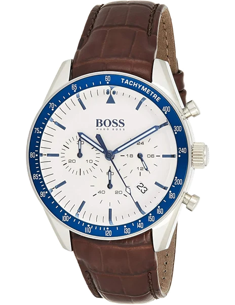 Montre Hugo Boss 1513629 Trophy Marron en Acier et Cuir