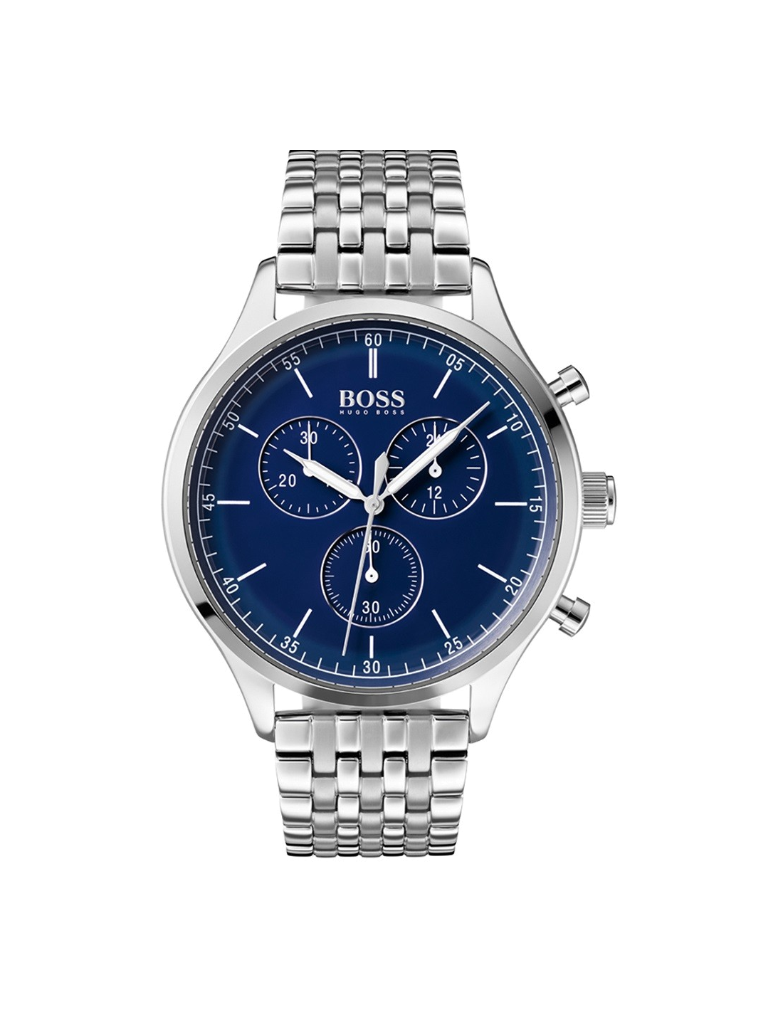 Montre Hugo Boss 1513653 Chronographe avec Cadran en Émail Bleu