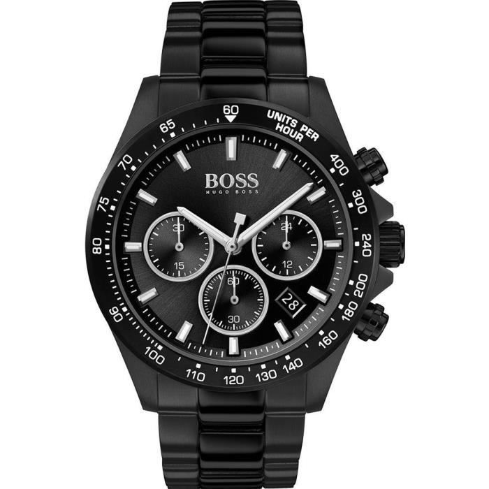 Montre Hugo Boss 1513754 Chronomètre en Acier Noir