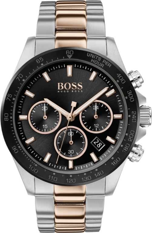 Montre Hugo Boss Hero 1513757 chronomètre acier bicolore or rose / argent