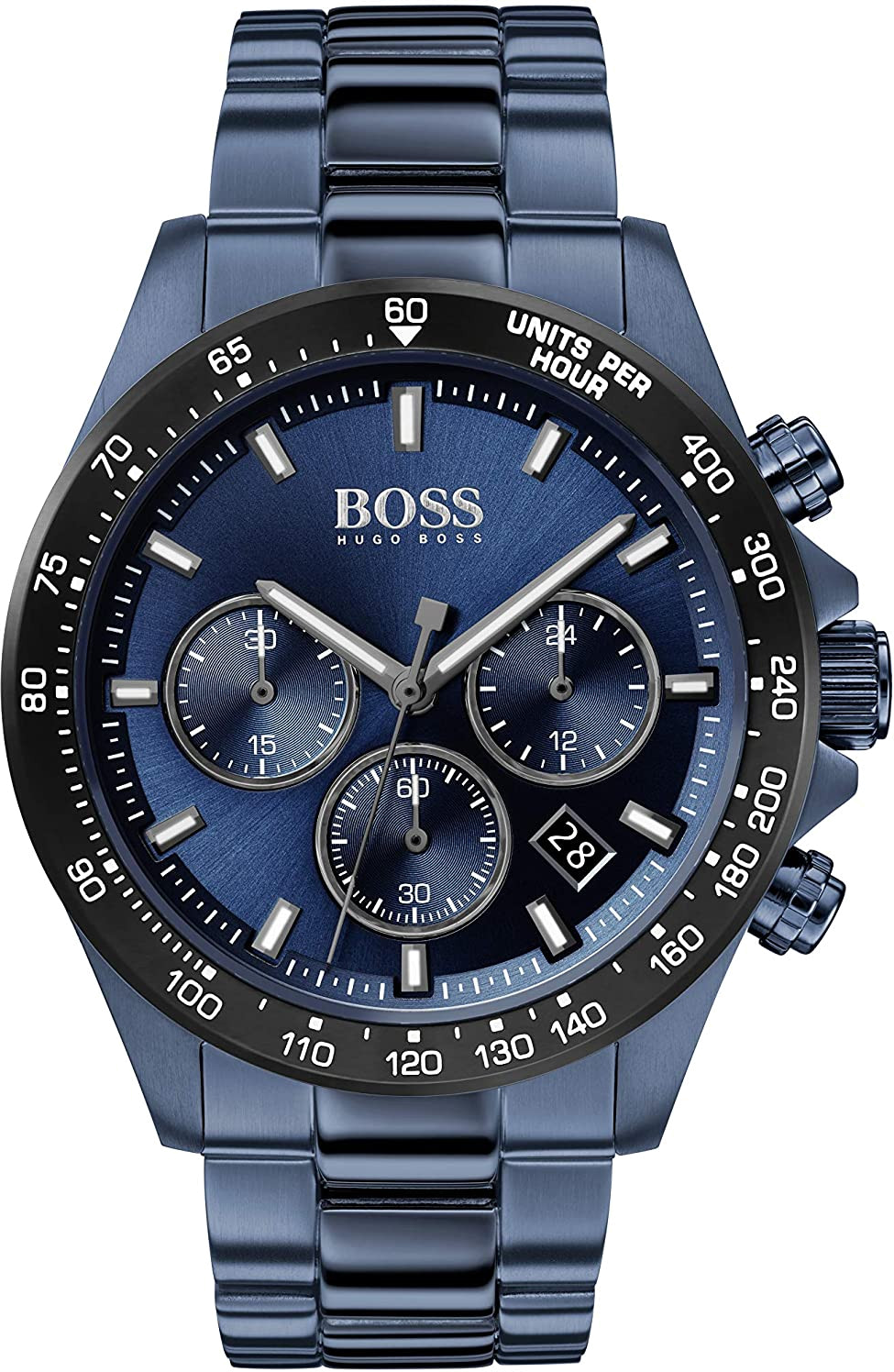 Montre Hugo Boss 1513758 Chronographe Acier et Cadran Bleu Nuit