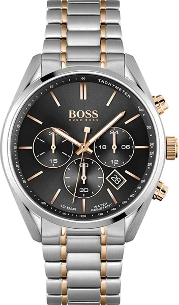 Montre Homme Hugo Boss Champion 1513819 chronographe bicolore bracelet acier